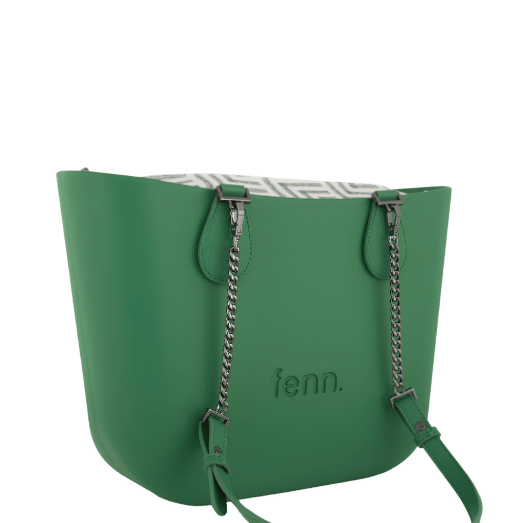 Fenn Petite 9455 Green Chain Pattern Inner front3qrtr primary