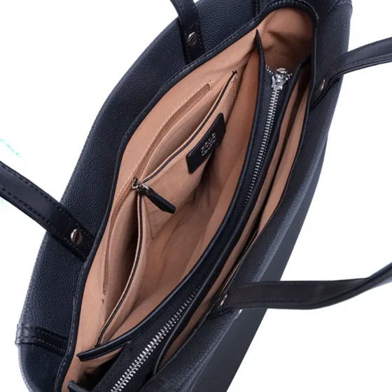 Polo Lyon Medium Casual Tote POS43114 black interior1 jpg