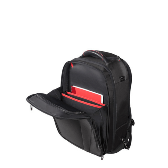 Samsonite Pro DLX 5 Rolling Business 17 inch backpack black interior png