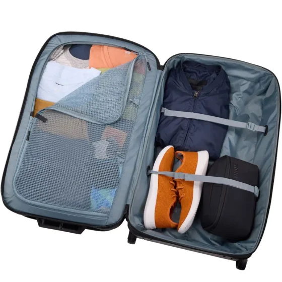 Thule Subterra 2 90L Rolling Duffle TRolley black interior jpg