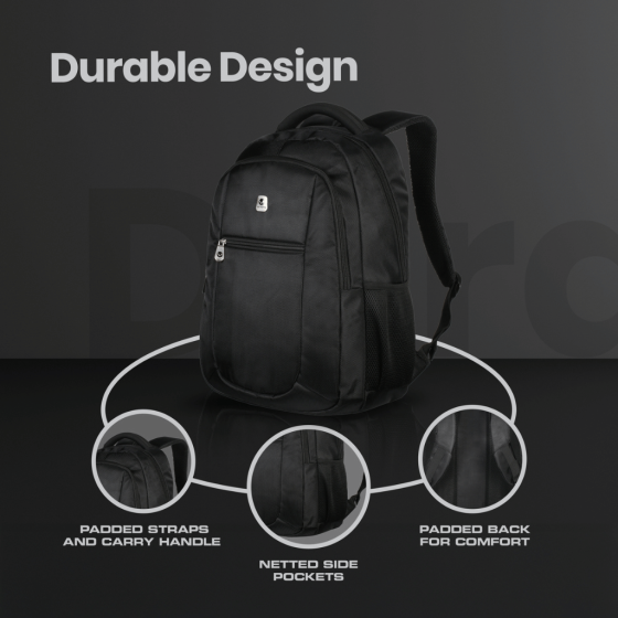 Volkano Jet laptop Backpack 1020 black ino1 png