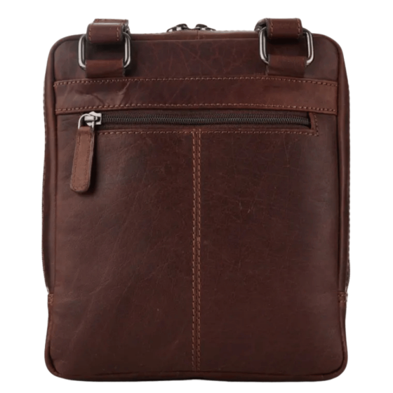 Tuscany Enzo TBA106 crossbody brown rear png