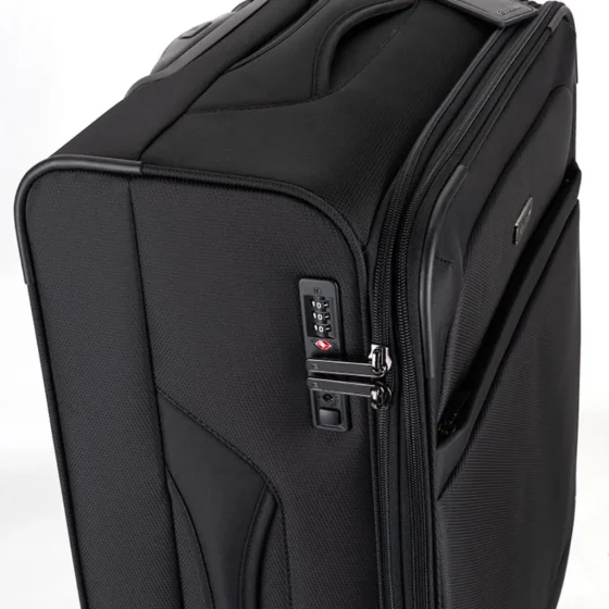 Cellini Microlite S 799 64cm MEdium check in spinner black top3qrtr jpg