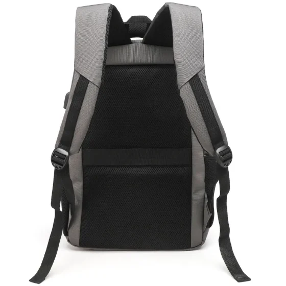 Tosca Biztech 3004 50 Grey Laptop Large Backpack rear jpg
