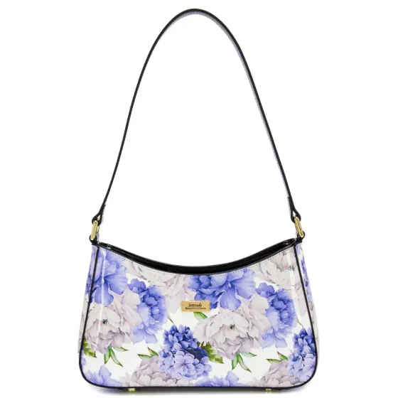 Serenade Lilac Peonies Shoulder Sling 52 0821 Purple Front